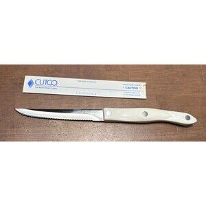 CUTCO 1721 KD Trimmer Knife Sharp Pearl White Handle 5" Serrated Blade